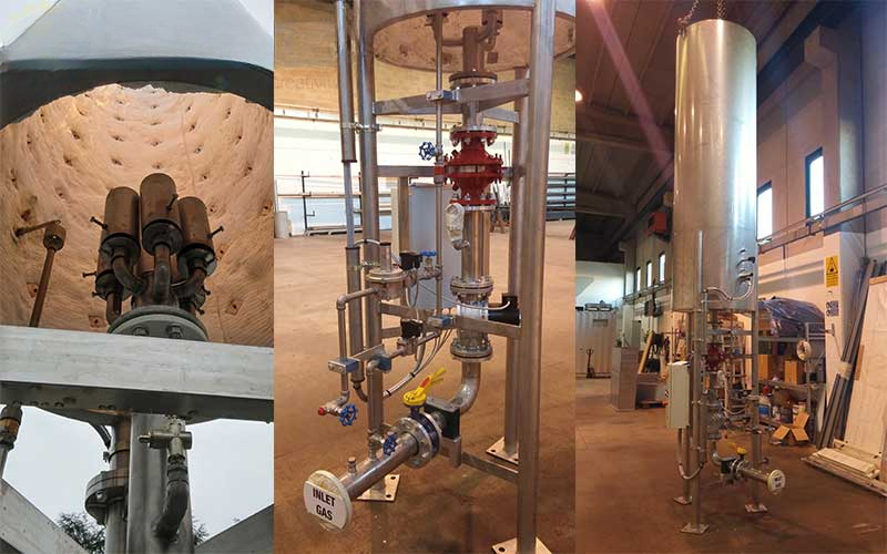 Lò đốt khí biogas Hòa Ninh