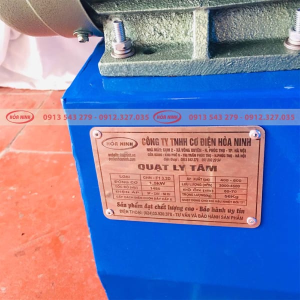 Quạt li tâm 1.5kw 3