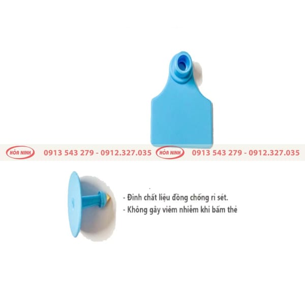 Thẻ tai ko số xanh 1